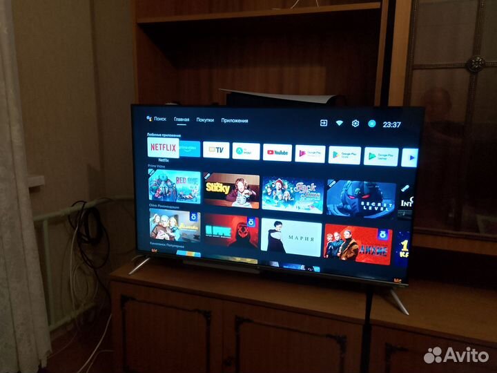 Телевизор SMART tv Dexp с wifi 43 дюйма 4K Андройд