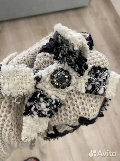 Итальянская кофта туника с брошками