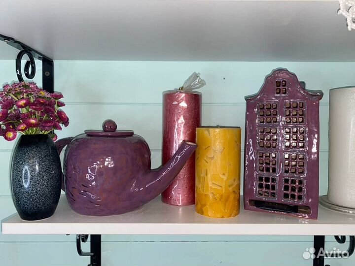 Глиняный домик для декора