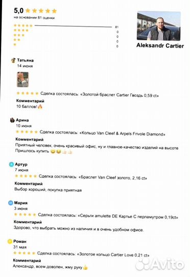 Колье Cartier Diamants Légers 0,18 ct