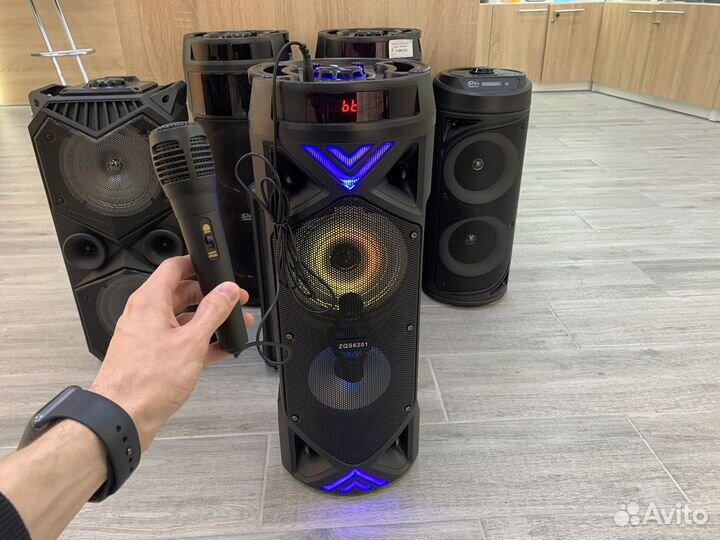 Портативная Bluetooth колонка с микрофоном ZQS6201