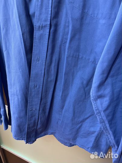 Рубашка мужская синяя