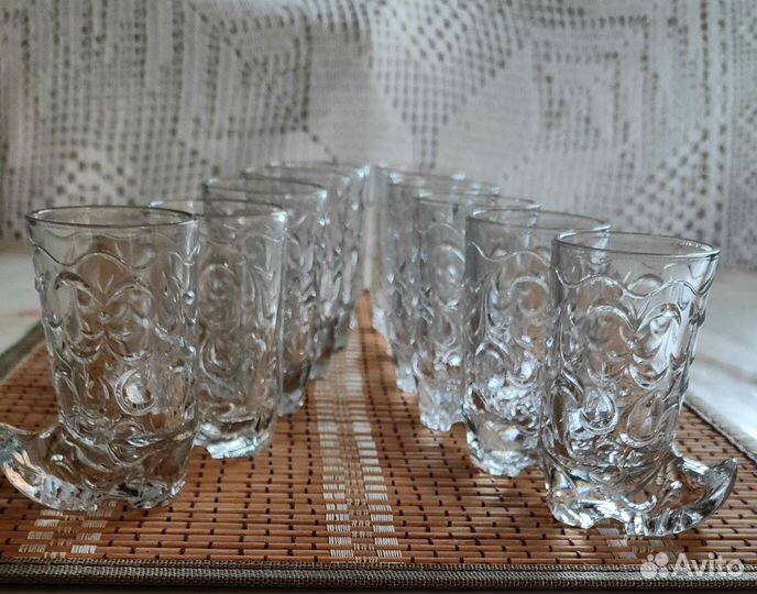 Хрустальные рюмки СССР сапожок