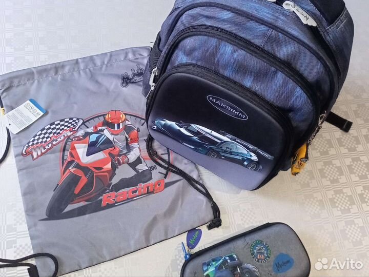 Рюкзак школьный комплект, пенал, сумка для сменки