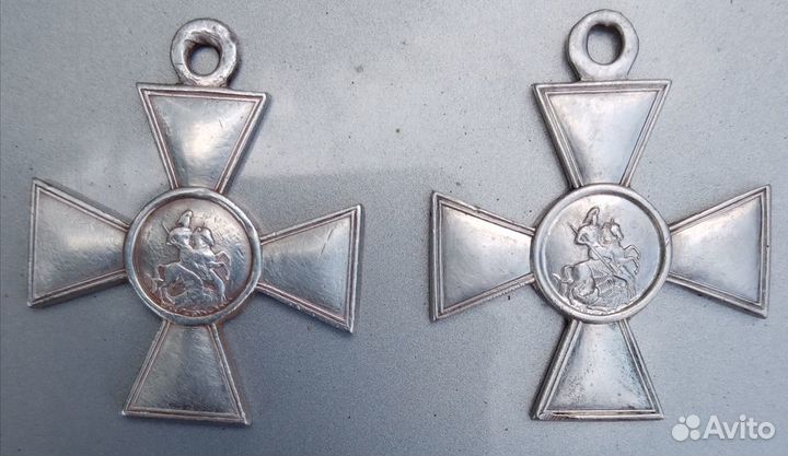 2 креста 4 ст. № 106025 и № 159247 Тобольский полк