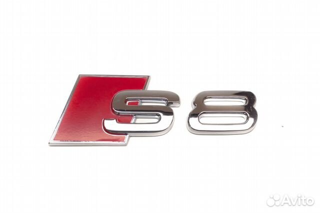 Шильдик на багажник для Audi S8 (хром)