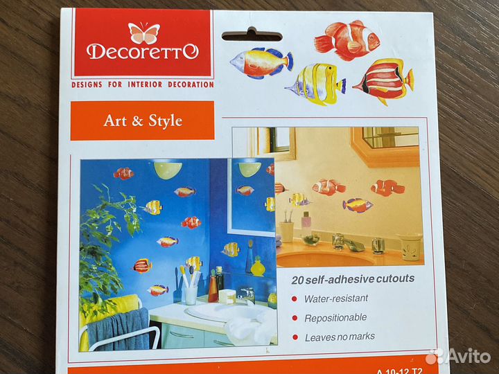 Декоративные наклейки Рыбы красного моря