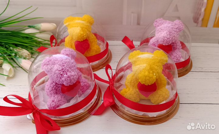 Мыло мишка из роз