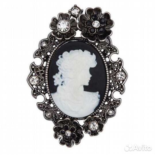 Камея новая, брошь Наташа
