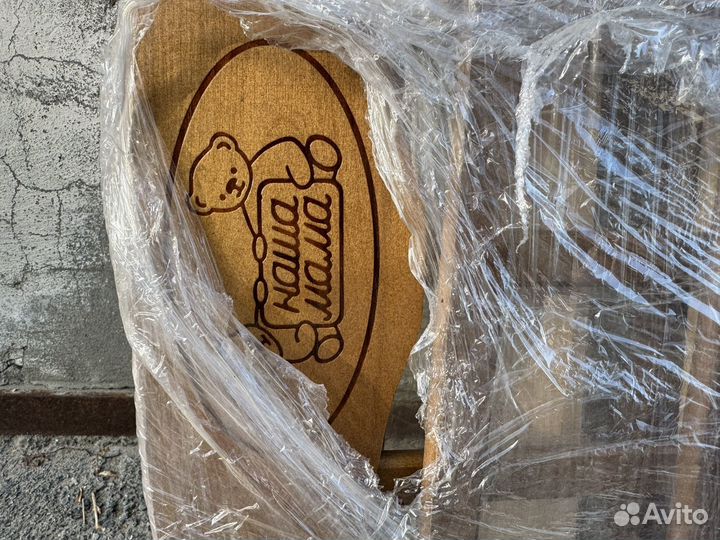 Детская кроватка 60х125, маятник, береза