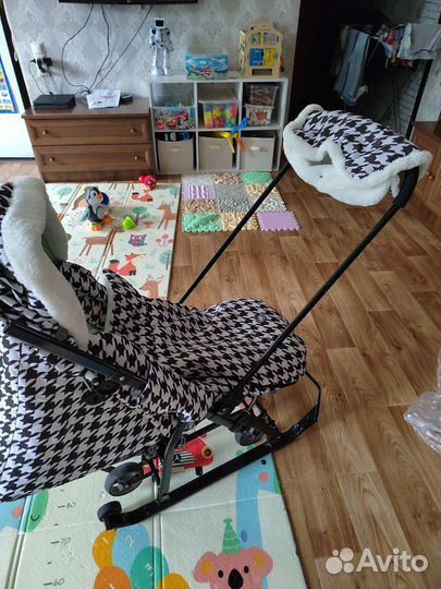 Детские санки коляска