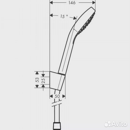 Душевой гарнитур Hansgrohe Croma select (26425400)