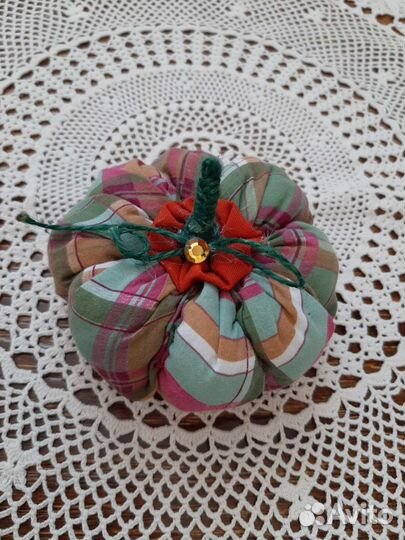 Текстильные декоративные тыквы