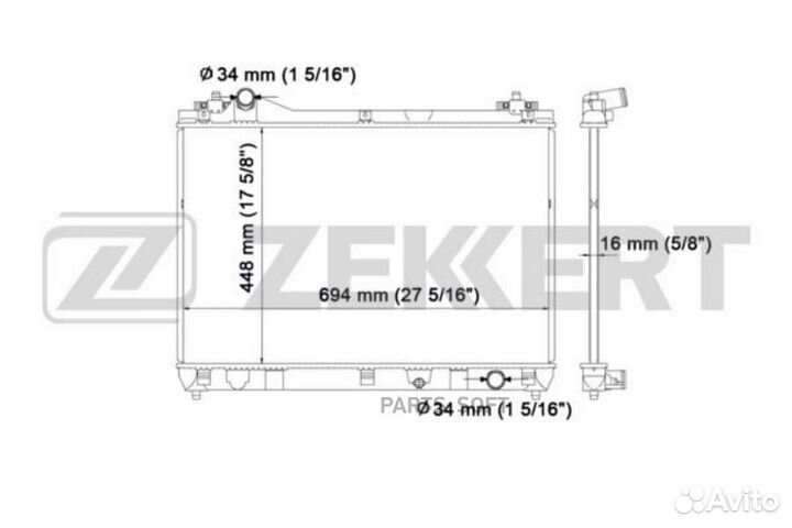 Радиатор охлаждения Сузуки Гранд Витара 05
