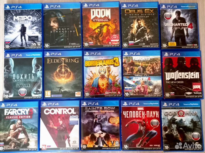 Игры для sony playstation 4 диски ps4