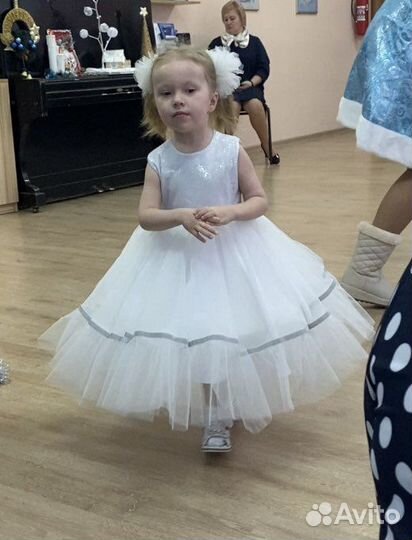Платье снежинка 98 104