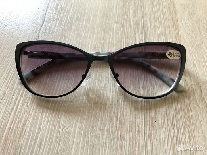 Солнцезащитные очки с диоптриями (минус 2)