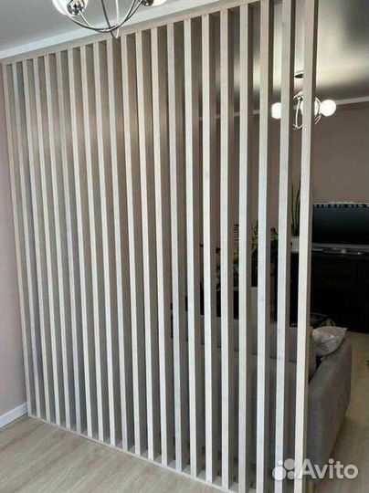 Перегородки,настенные рейки из сосны