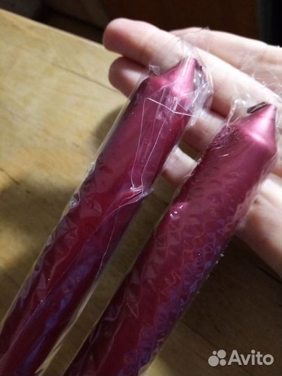 Набор декоративных свечей длинных красивых 2 шт