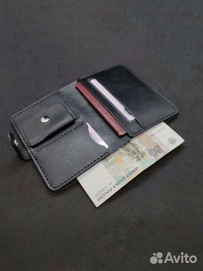 Портмоне для документов мужское из кожи