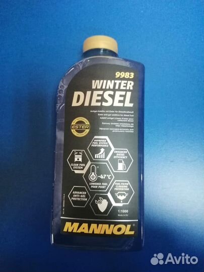 Присадка-антигель 9983 mannol winter diesel 1л