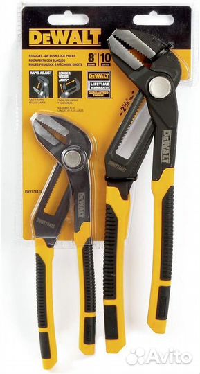 Губки пассатижи прямые Dewalt Pushlock Pliers