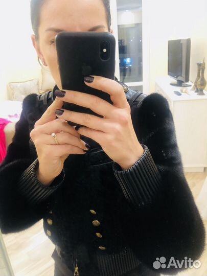 Куртка норковая с каракульчой, Gucci оригинал