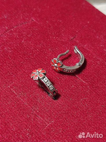 Серьги детские серебро
