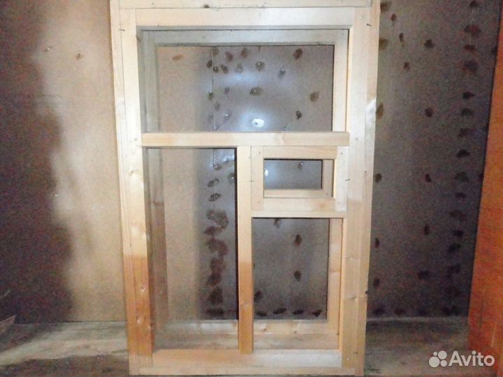 Деревянные оконные блоки 4 шт 1400х920х26