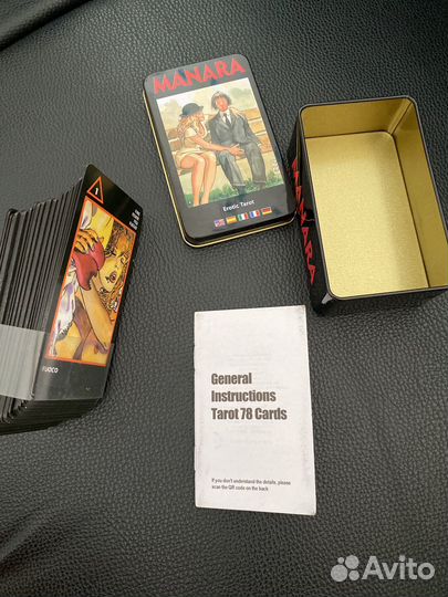 Manara карты таро новые в металлической корбке