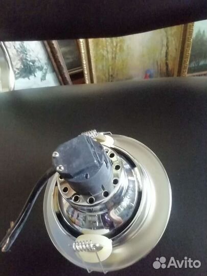 Светильник встроенный хром