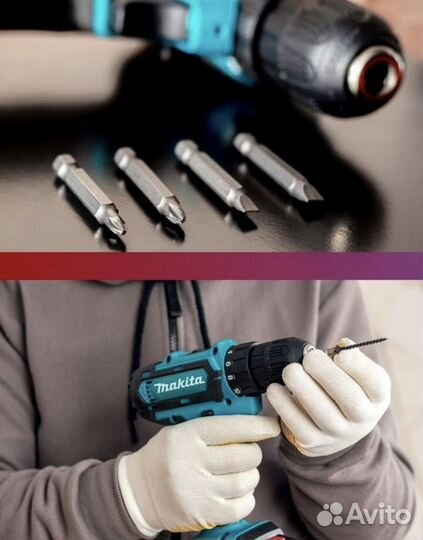 Дрель шуруповерт makita