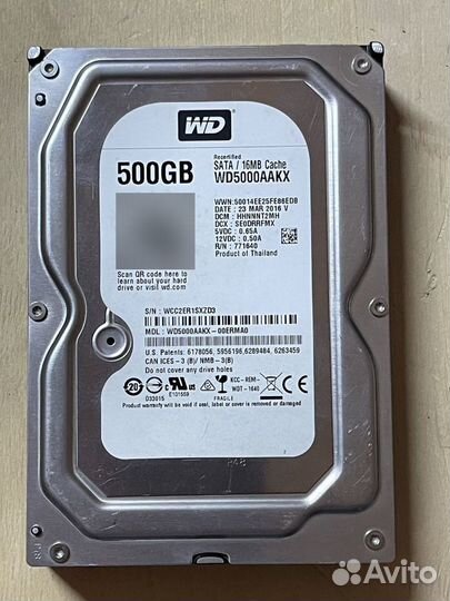 Жесткий диск 500 gb 3.5