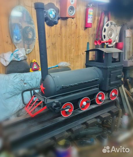 Мангал с коптильней