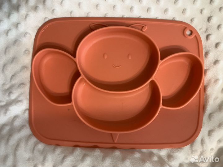 Тарелка детская силиконовая