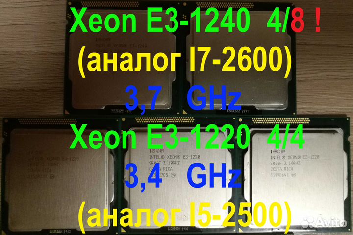 CPU : LGA 1155, LGA 775 и другие