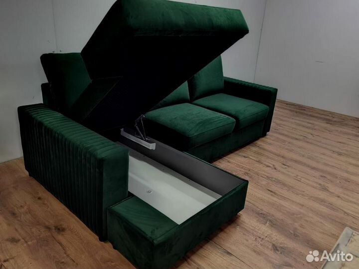 Большой угловой диван / диван кровать