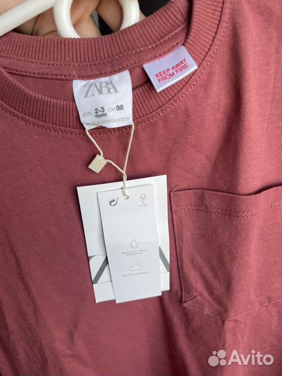 Лонгслив zara 98 новый