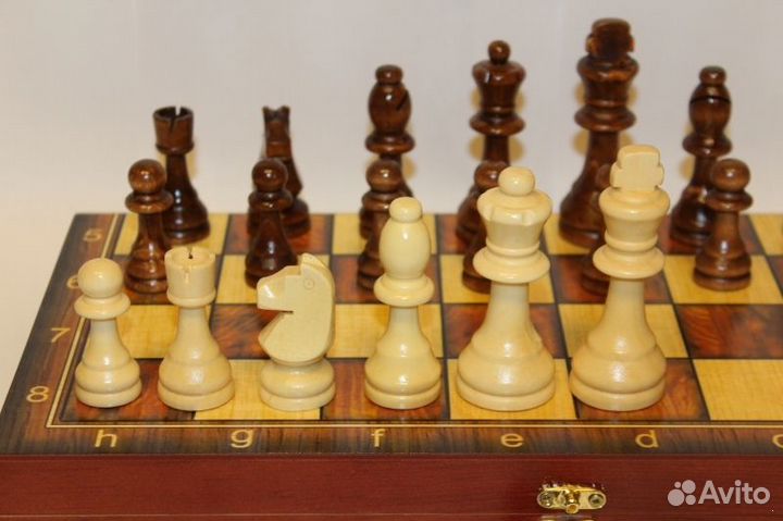 Большой набор 3в1 (Шахматы, нарды, шашки) дерево