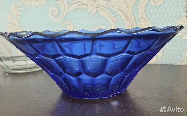 Ваза для фруктов стекло СССР