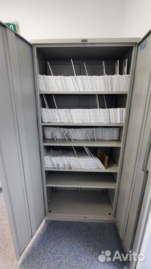 Шкаф архивный картотечный металлический 91*45*199