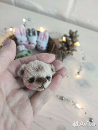 Ручная работа Зайцы Мишки Брошки