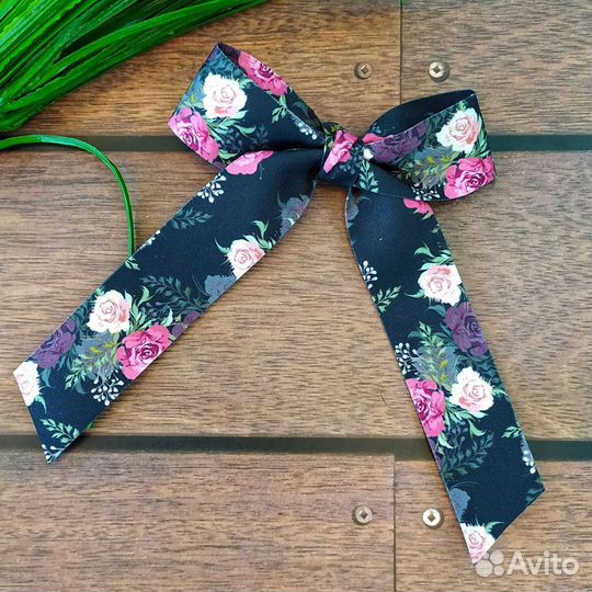Бант для волос ручной работы