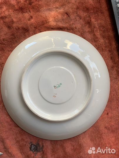 Блюдце Мальва, от чайной пары, Барановка, СССР