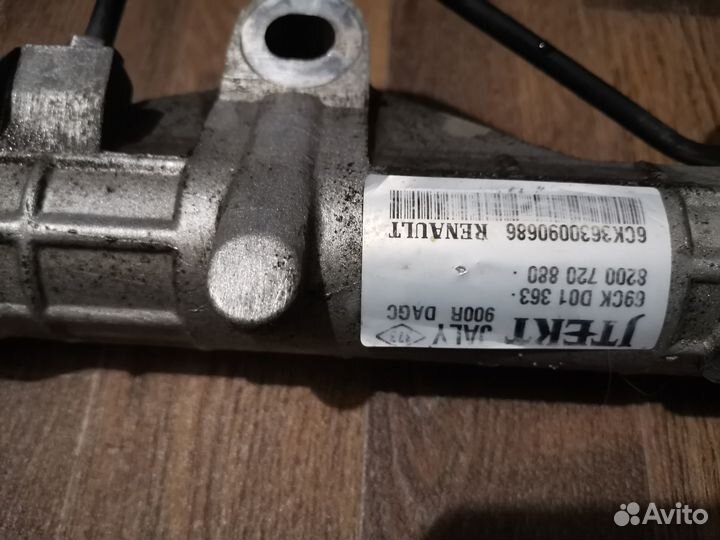 Рулевая рейка renault logan 1 с гуром