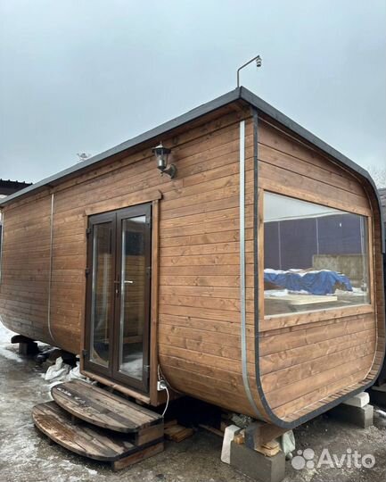 Мобильная баня бочка