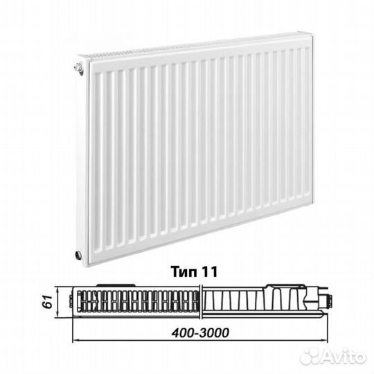 Радиатор стальной панельный Kermi Profil-K FK0 11 400/1000 боковое подключение 4xG1/2