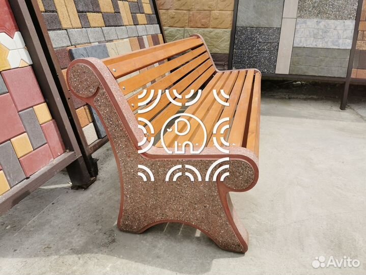 Лавочки из бетона классик у производства