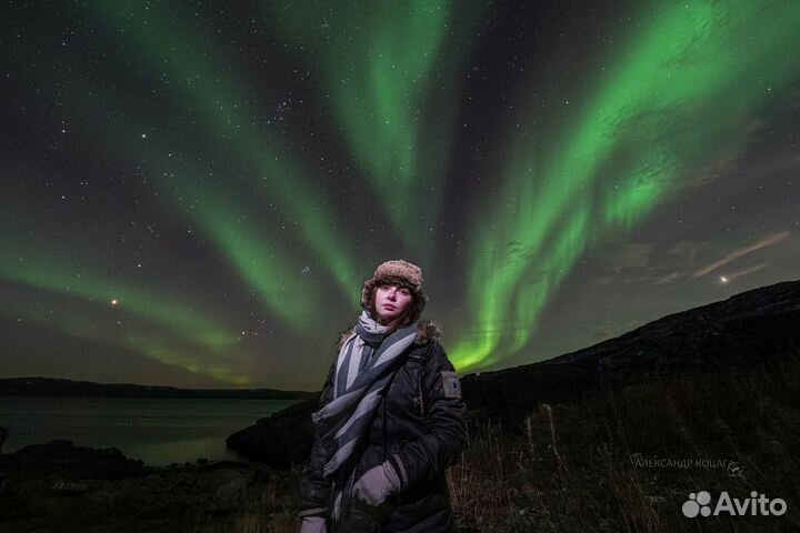 Северное Сияние, Териберка, киты, водопады, горы