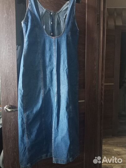 Сарафан джинсовый женский 48
